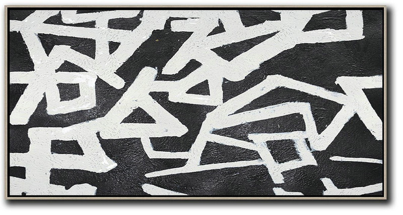 Wall Art Painting,Oversized Panoramic Minimal Art On Canvas - Pop Art Canvas